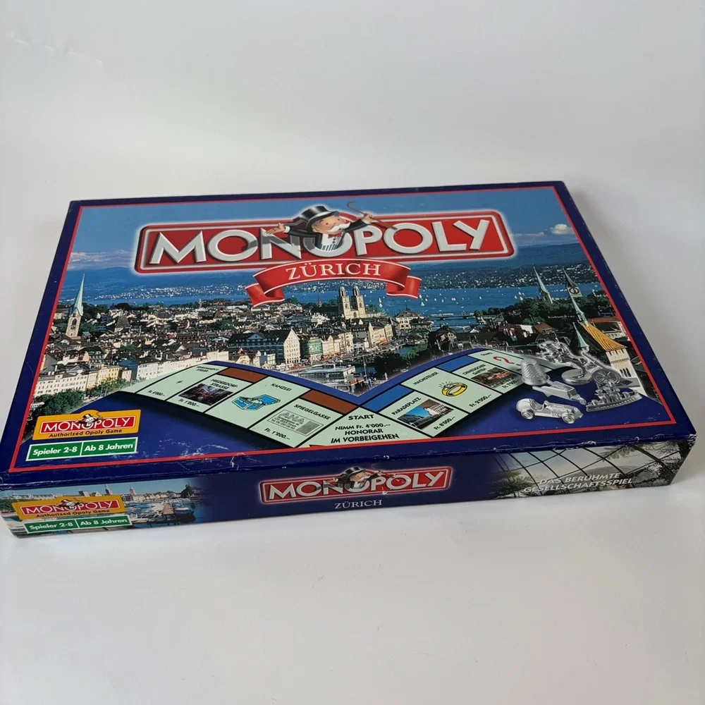 Monopoly‎ Board Game Zurich Switzerland Edition HTF Complete